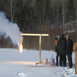 Detonation of a signal flare